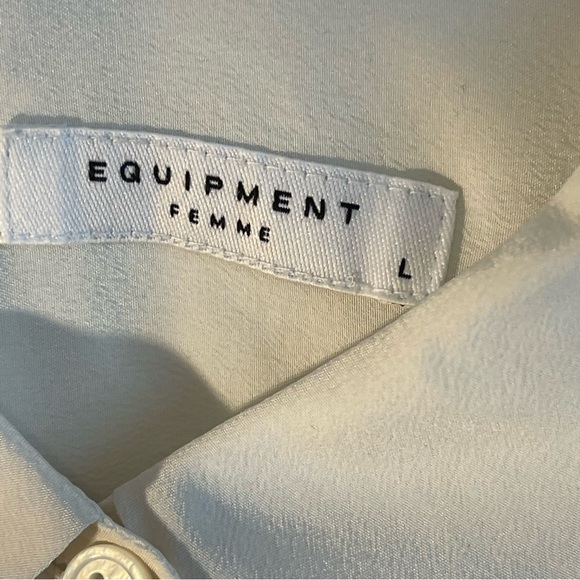 Equipment cream color silk blouse - Picture 4 of 6